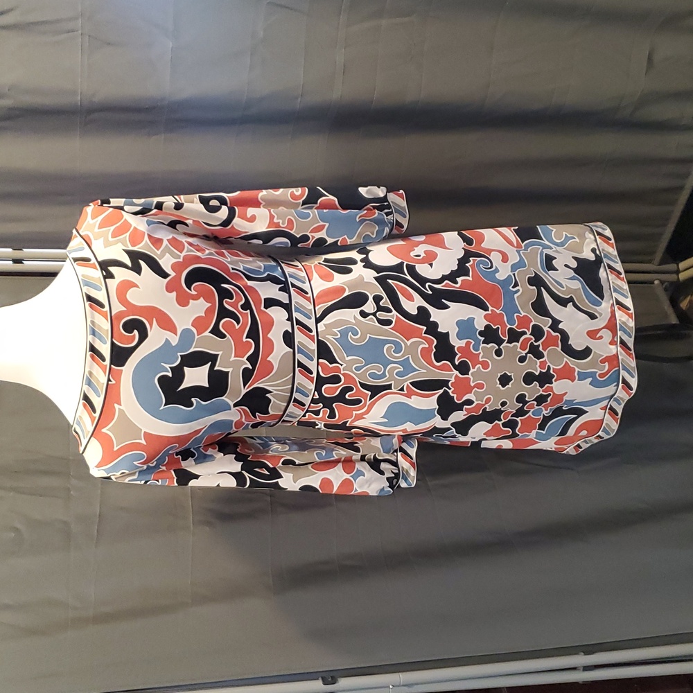 Bcbgmaxazria Elegant Multicolor Patterned Dress S… - image 4